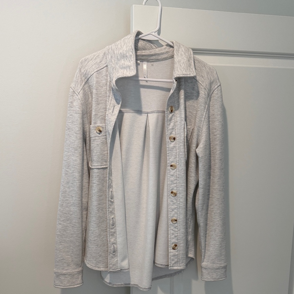 Travis Mathew Light Gray Shirt Jacket